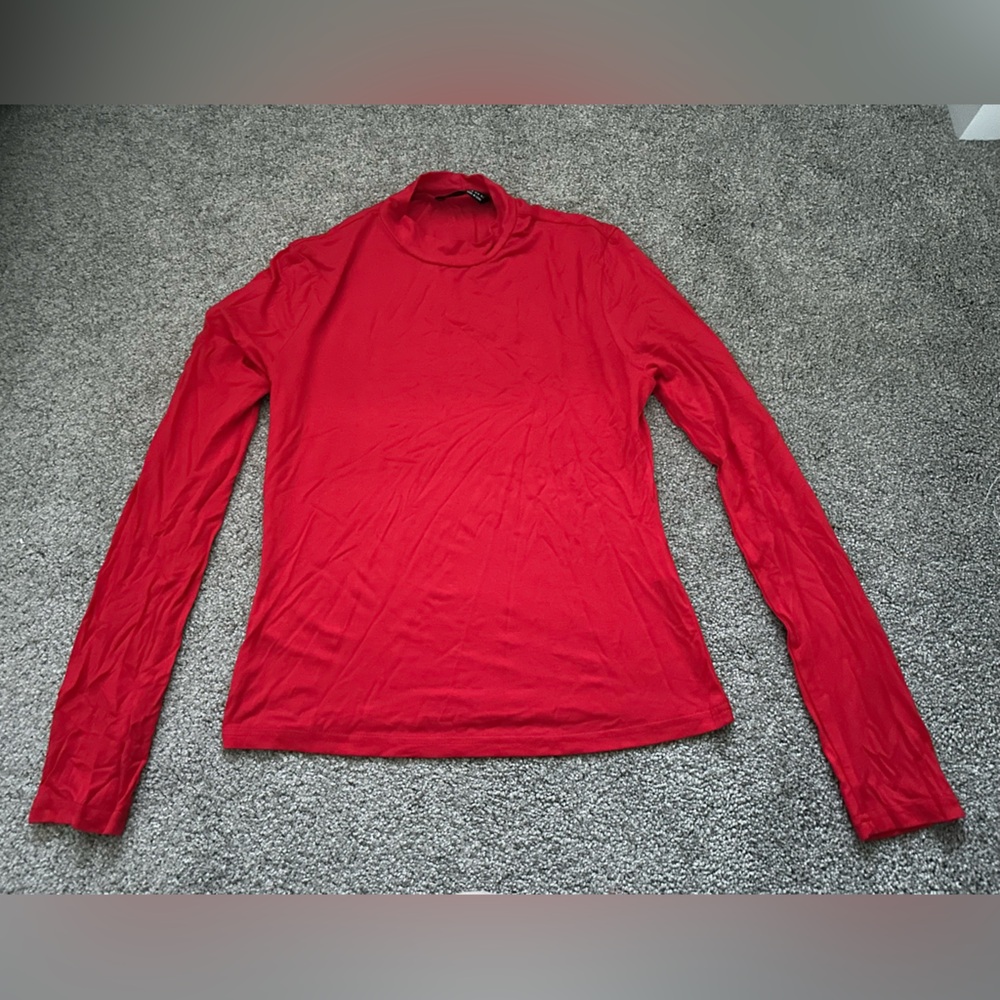 Bright red T-shirt